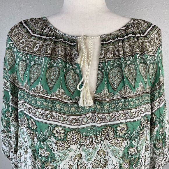 Lucky Brand Boho Tunic Top Size M - Picture 2 of 6